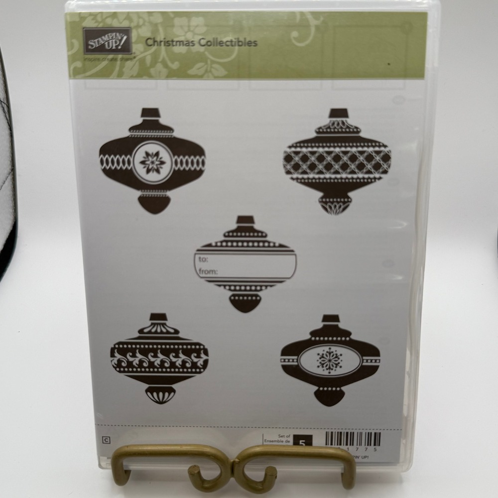 Stampin Up Christmas Collectibles‎ Rubber Stamp Set Ornaments Holiday Crafting